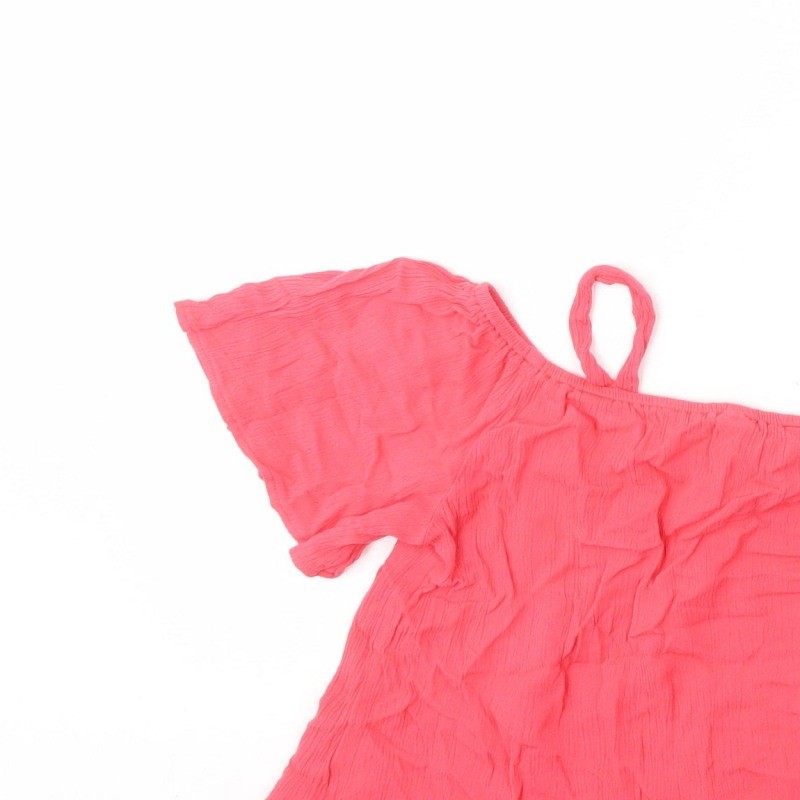 Buffalo by David Bitton Girls Basic Tank Size 12-13 Years UK '' Pink Square Neck image 9