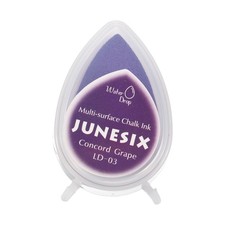 Purple Pigment Ink Pads for Stamps, 1.9 x 1.4 Inch Water Drop Shape