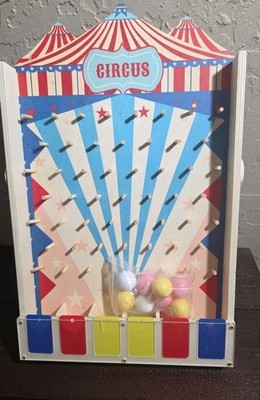 Disk Drop Carnival Game with 8 Balls Circus Theme Desk Top Party Game Fun New 