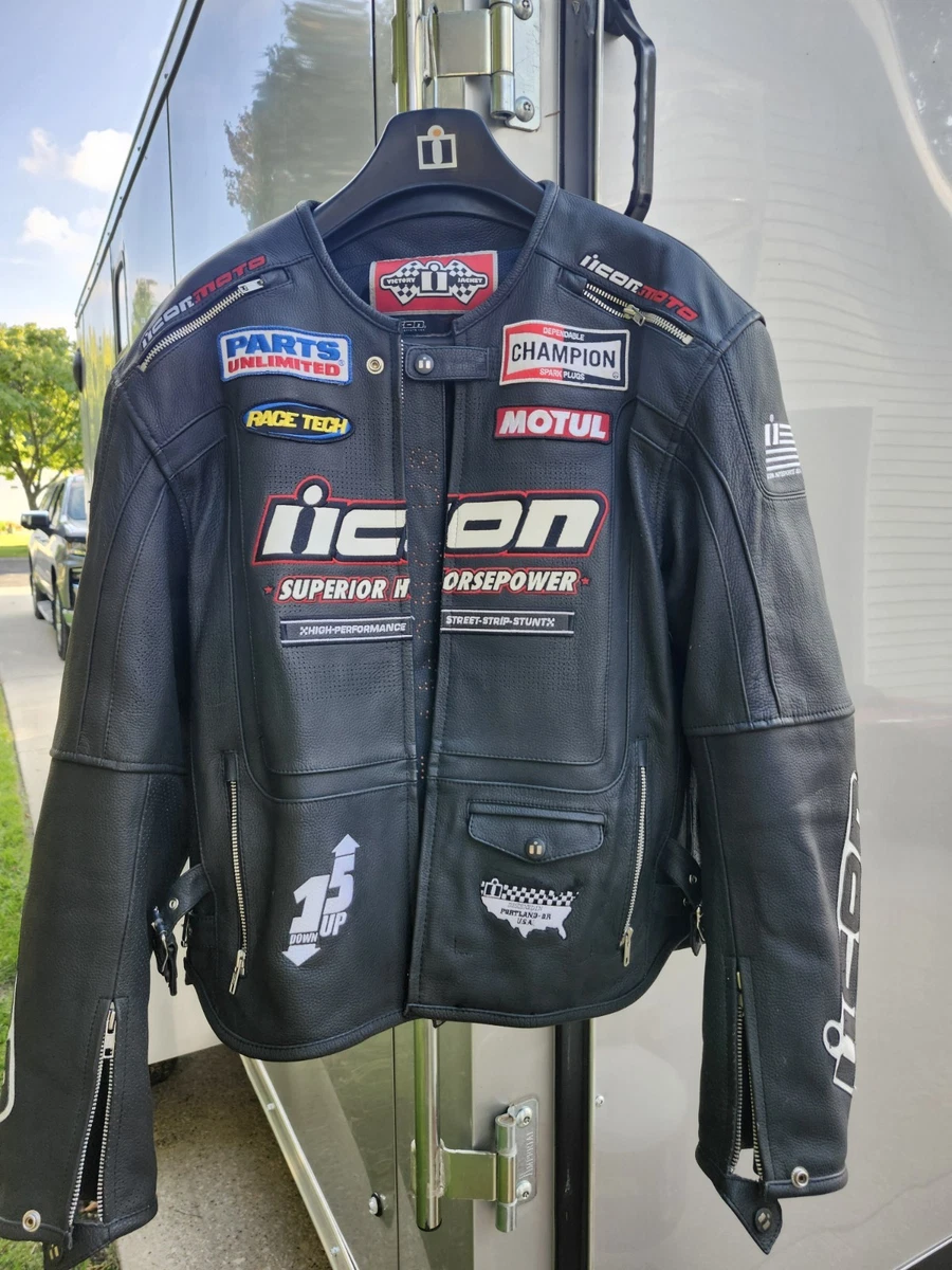 Icon Leather Motorcycle Jackets for sale | eBay