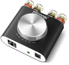 Facmogu M6 200W Mini Bluetooth 5.0 Audio Power Amplifier, 100Wx2 Dual Channel