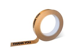 Thank You Tape, Designer Brown Sealing Tape for Small Business, Stick Shoppin...