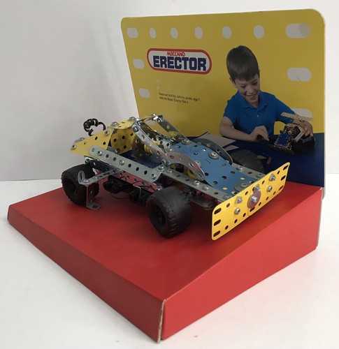 Vintage MECCANO Erector Retailer Original Race-Car Store Display *Working* - Picture 3 of 15