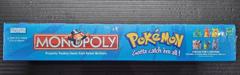 1999 HASBRO POKEMON COLLECTOR'S EDITION MONOPOLY BOARD GAME FACTORY SEALED NEW - Image 3 of 4