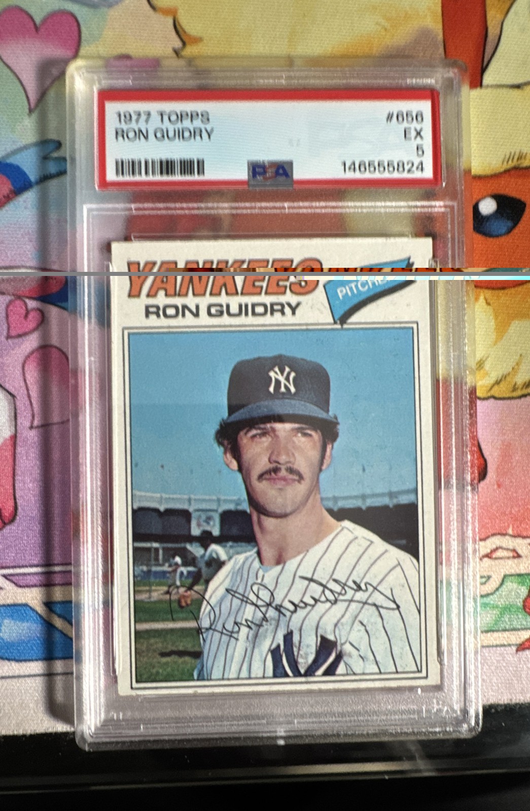 1977 Topps Ron Guidry #656 PSA 5 EX Yankees Vintage Baseball Card Graded