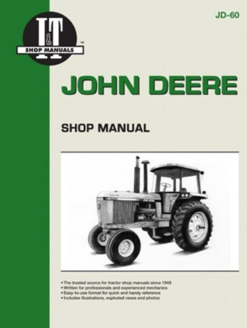 John Deere Model 4055–4955 Tractor Service Repair Manual Haynes Paperback