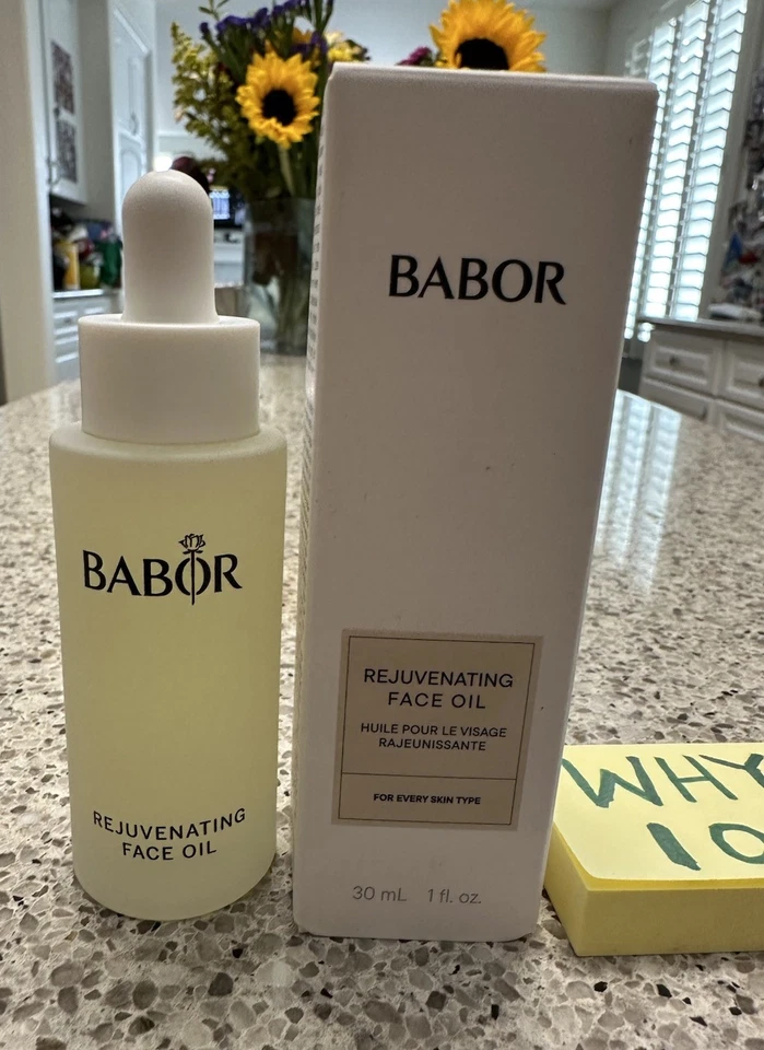 Aceite hidratante facial rejuvenecedor Babor vidrio esmerilado 1 oz/30 ml SELLO TAMAÑO COMPLETO $79 Foto 2 de 4