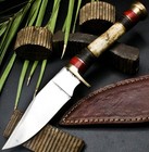 Handmade D2 Steel Custom Hunting Bowie Knife with STAG material Handle — photo 1