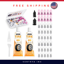 40PCS Screw In Tire Repair Plugs Kit with Sealant for Car Truck Motorcycle