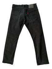 Levi's Regular Fit Jeans - Jet Black 30Wx30L 100 Cotton 5 Pocket Vintage NWOT