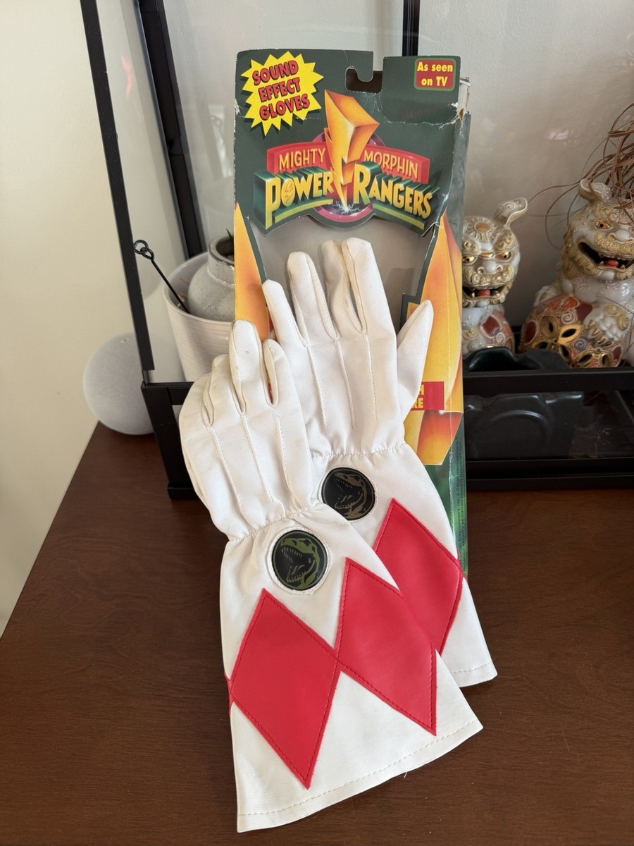 Bandai Mighty Morphin Power Rangers Gloves: RED Ranger 1994 Sound