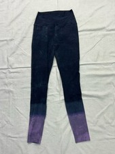 Simply Vera Vera Wang Women  s Black Purple Shaping Leggings, Size Medium. 1X