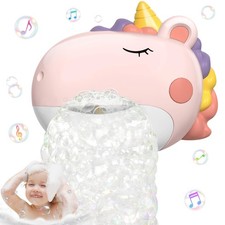 Baby Bath Toys, Unicorn Bath Bubble Machine Toddler Bath Toys for Kids Ages 1...