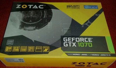 ZOTAC GeForce GTX 1070 8GB GDDR5 AMP Extreme Edition Grafikkarte OVP