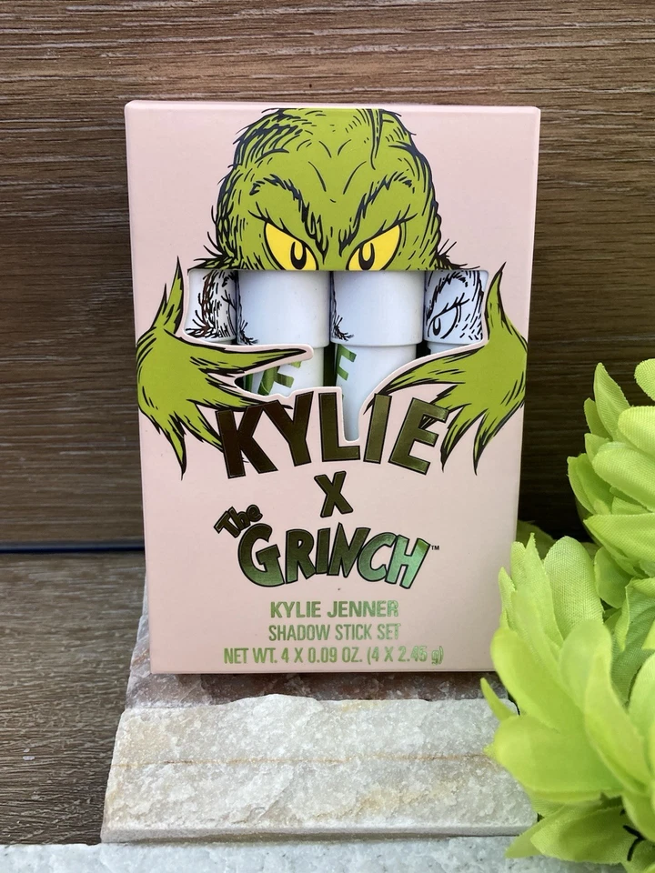 Kylie Cosmetics x The Grinch Eyeshadow Stick Set RARE 2020 Discontinued - Image 2 of 4