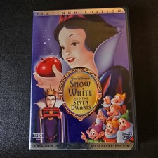 Snow White and the Seven Dwarfs DVD 2001 Platinum Edition Disney THX Animated