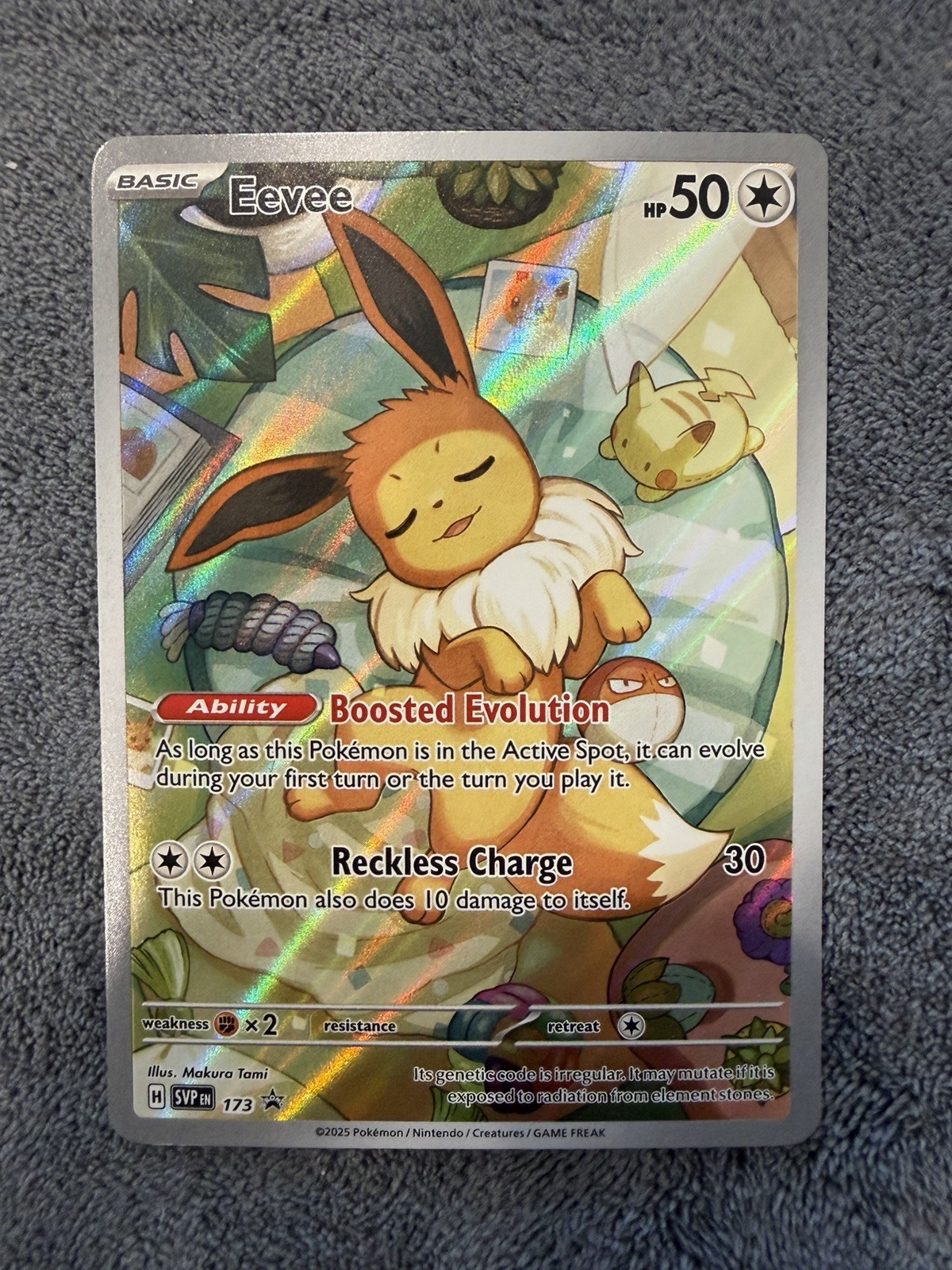 Nm/Mint Pokémon TCG Eevee 173 Holo Promo Prismatic Evolutions ETB