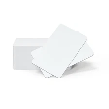 100 PCS Blank White PVC Cards CR80 30 Mil Graphic Quality for ID Badge Printer