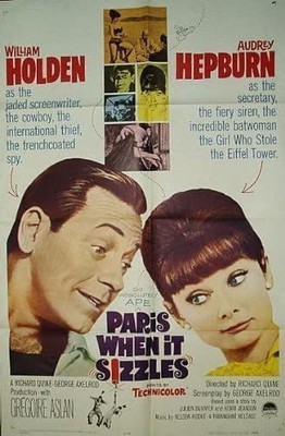 American version theater original poster of Together in Paris Audrey Hepburn Wil
