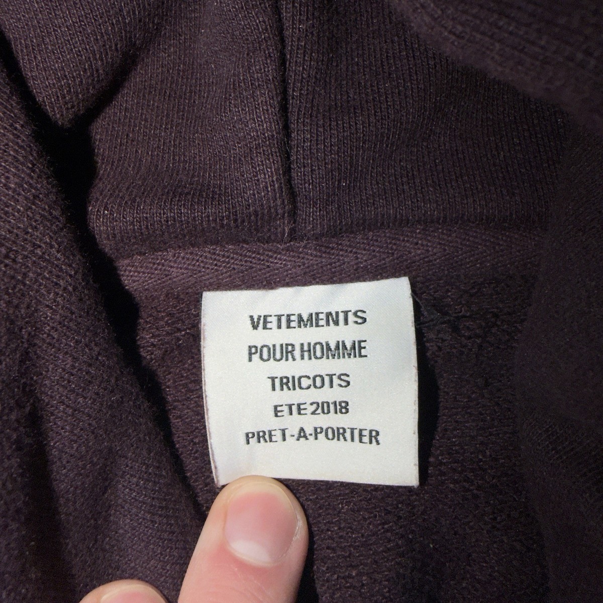 VETEMENTS SS18 ZURICH CUTUP HOODIE | eBay