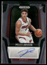2024-25 Panini Prizm Black Pelle Larsson RC Rookie Signatures Auto Heat