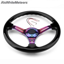Racing Sport Steering Wheel Universal Abs 350mm Drifting 6bolt 14 Deep Dish New Racing Sport Steering Wheel Universal Abs 350mm Drifting 6bolt 14 Deep Dish New