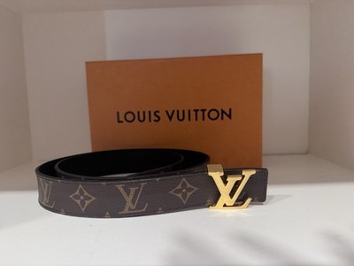 Louis Vuitton Authentic M9453 Monogram Santur Belt Women Color Black/Brown