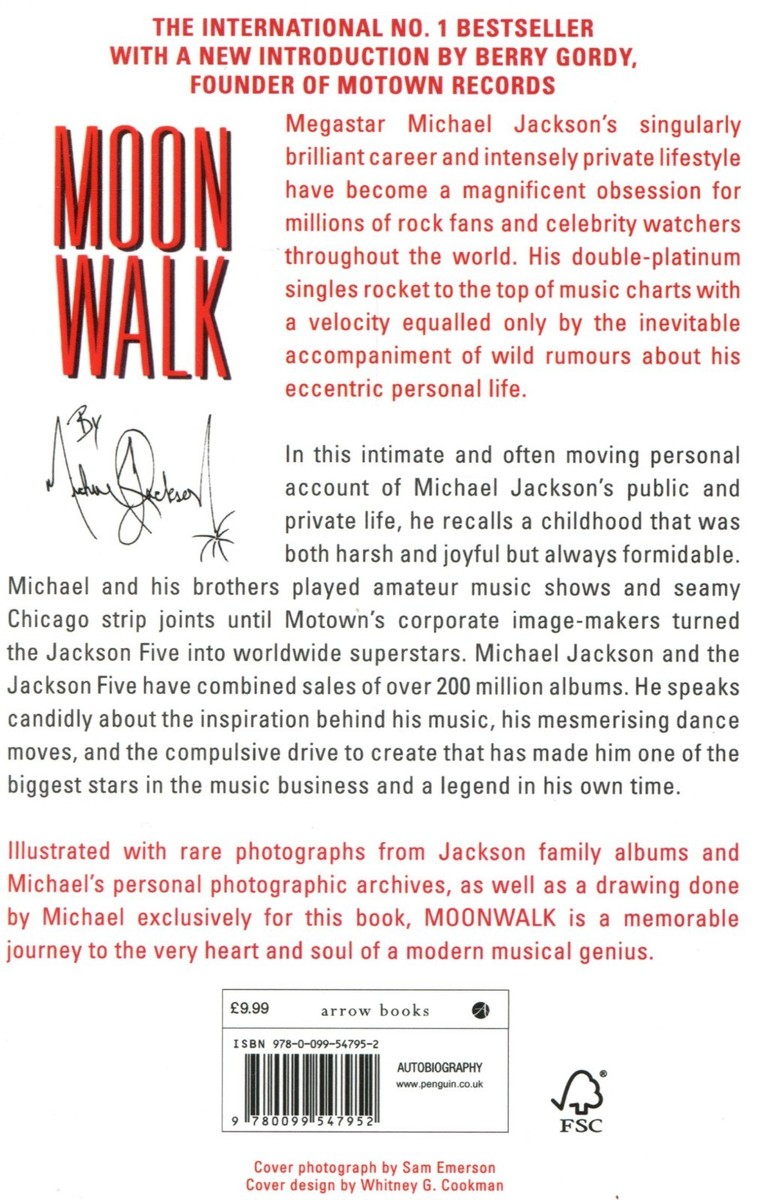 Book In English Moonwalk Michael Jackson | eBay