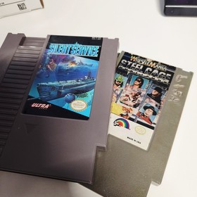 NES 5 GAMES Donkey Kong 3, Spy Hunter, WWF Wrestlemania + - TESTED
