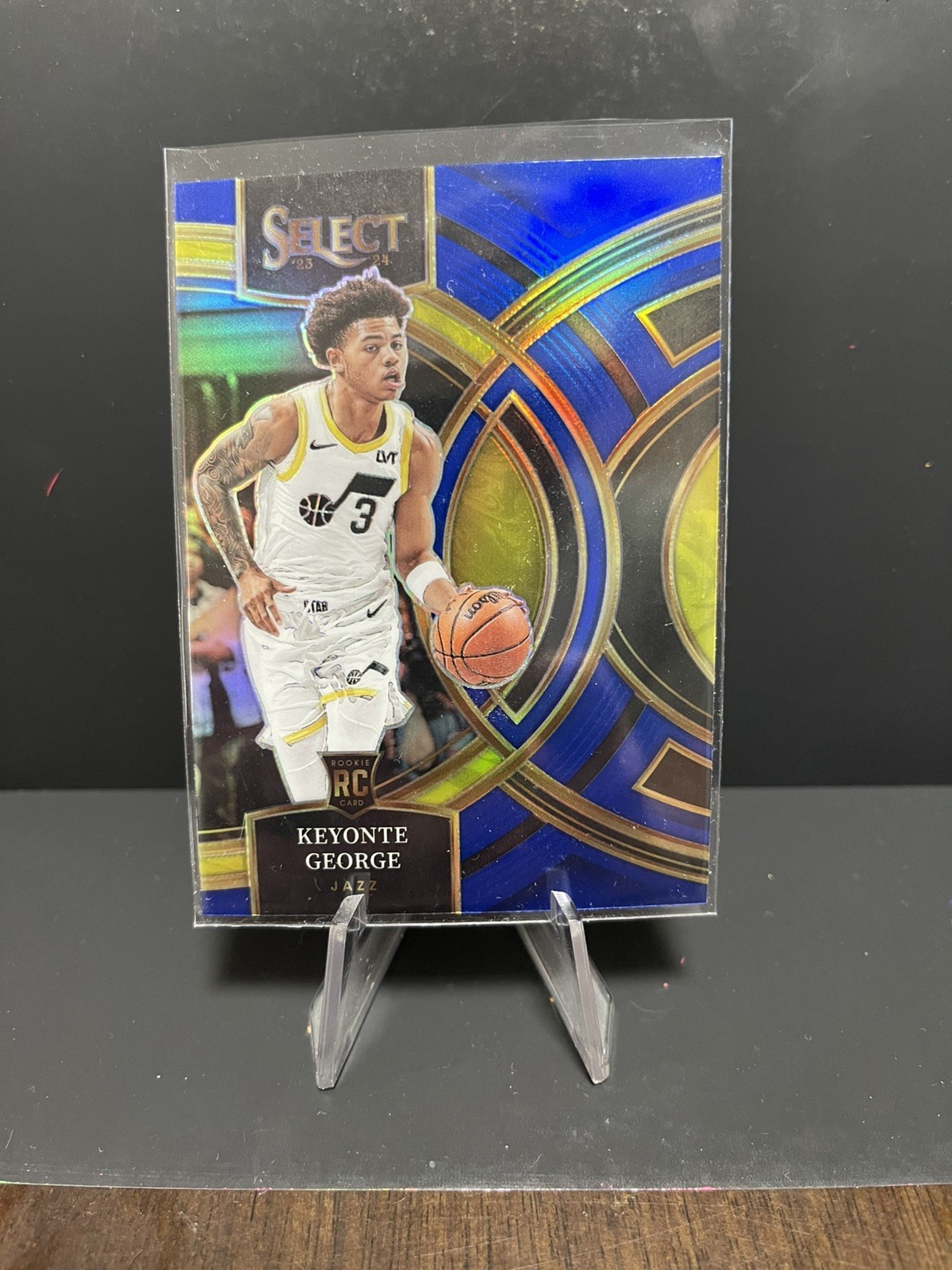 2023-24 Panini Select - Premier Level Keyonte George #109 Blue (RC)
