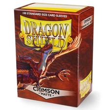 Dragon Shield Matte Crimson 100 Protective Sleeves