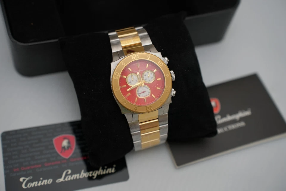Tonino Lamborghini EN040L.304 Swiss Chronograph New Papers Box(Box Imperfection) - Image 3 of 4