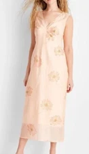 NEW Future Collective Women's Slip Midi Dress Pink Floral Size 16