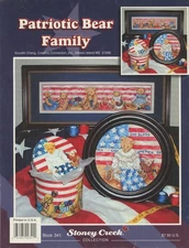 Stoney Creek Patriotic Bear Family Counted Cross Stitch Pattern