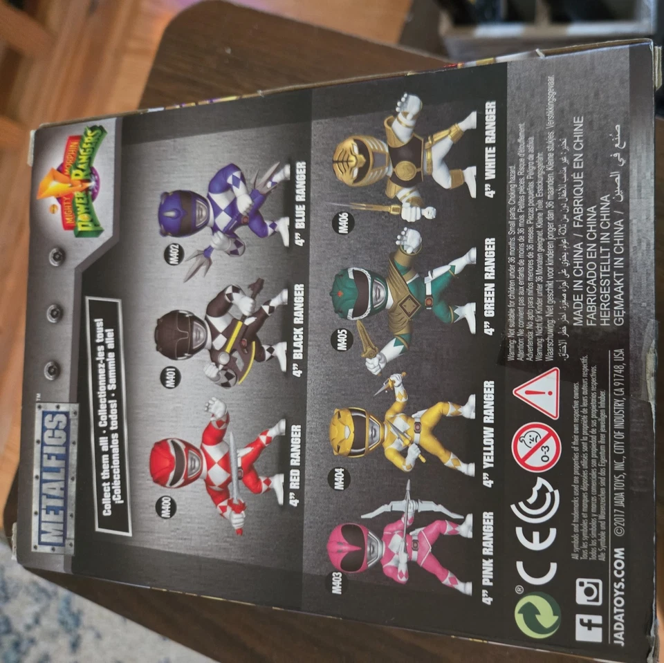 JADA METAL DIECAST POWER RANGERS WHITE RANGER GAMESTOP EXCLUSIVO Foto 2 de 2
