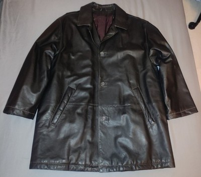 Latini Vintage Lederjacke, Schwarz, Größe 54, Finest Leather, Hand Made in Italy