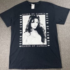 Selena Vintage Shirt Mens Medium Black Queen of Cumbia Graphic Music Tee Tejano