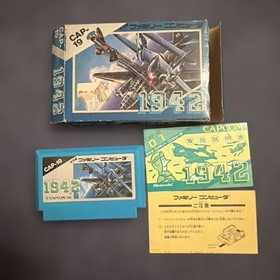Capcom 1942 Famicom NES Shooter Game Japan Import Used
