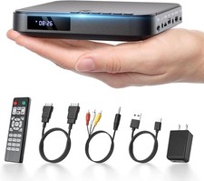 DESOBRY Mini DVD Player - 1080P HD Compact Player for TVs with HDMI, All Region