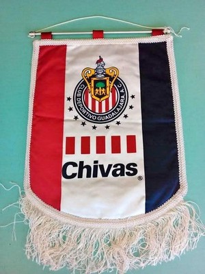 CHIVAS GUADALAJARA - MEXICO vs RIVER 2002/3 - Fußball WIMPEL 40 x 31 cm