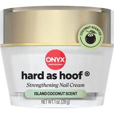 Onyx Professional Hard as Hoof Nail Strengthening Cream, Island Coconut Scent -