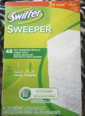 48 Swiffer Sweeper Vac Dry Sweeping Refills for Sweeper/ Sweeper Vac  NIB 3xmore
