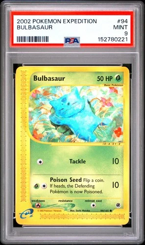 2002 POKEMON EXPEDITION #94 BULBASAUR PSA 9