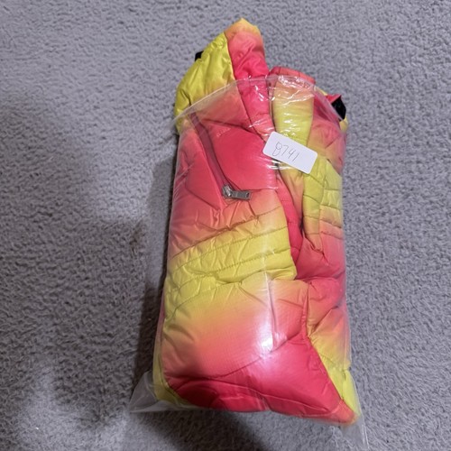 Nike Jacket Girls Medium Pink Tie Dye Full Zip Puffer Hooded Outdoors - 第 7/9 張圖片