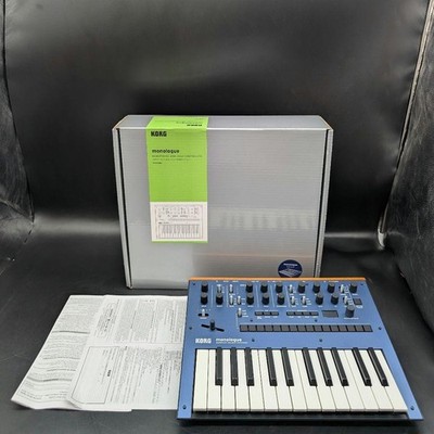 KORG Monologue Analog Synthesizer Unit Blue Keyboard with Box Mint Condition