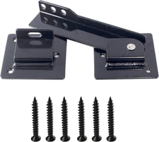 9-Inch Heavy Duty Steel Flip Gate Latch Lock with Padlock Hole and Screws