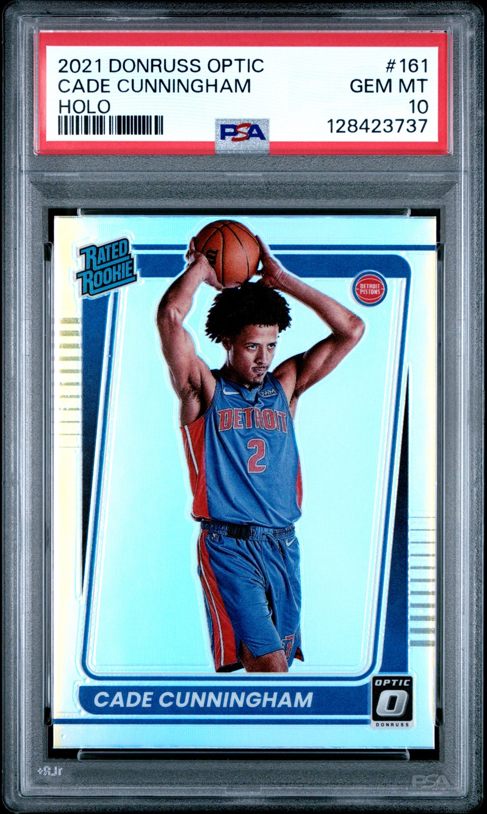 2021 PANINI DONRUSS OPTIC HOLO #161 CADE CUNNINGHAM PSA 10