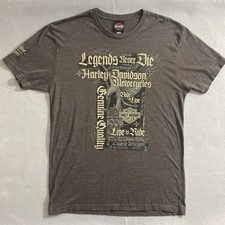 Grove’s Winchester, VA Harley Davidson Double Graphic T Shirt Men’s Size XL