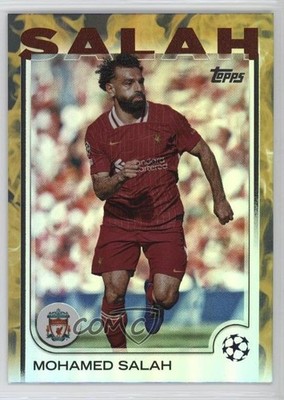 2024-25 Topps UEFA Club Competitions Gold Inferno /50 Mohamed Salah #87 13px