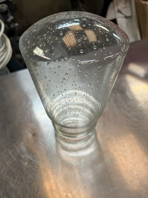 Klarglas Lampenfassung mit Blasen Effekt moderner dekorativer Lampenschirm